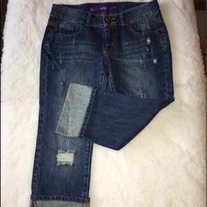 C Pink Capri Style Jeans
